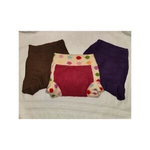 2pc Disana Vintage Baby Diaper Covers 6-12m 100% Wool Made in Germany + Bonus
